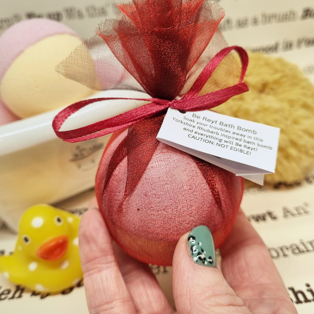 Yorkshire themed bath bomb - Be Reyt - Yorkshire gift ideas