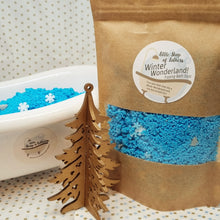 Load image into Gallery viewer, Winter Wonderland Festive Fizzing Bath Dust - Christmas bath treat - Stocking Filler
